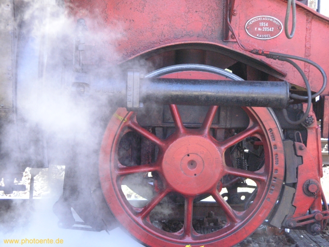Räder einer Dampflokomotive