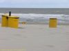 Mülleimer am Strand